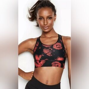 Victoria’s Secret The Player Floral Rose Racerback Sports Bra